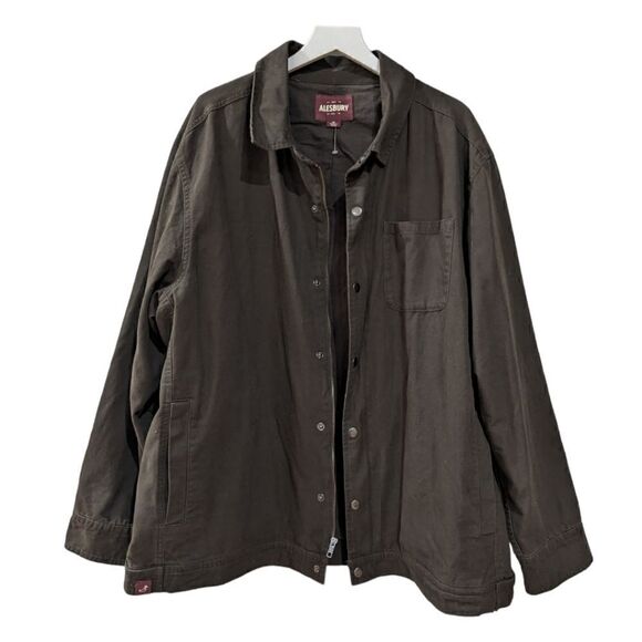NWT ALESBURY Cotton Canvas Arlo Work Jacket Olive Size XXL - Picture 2 of 12